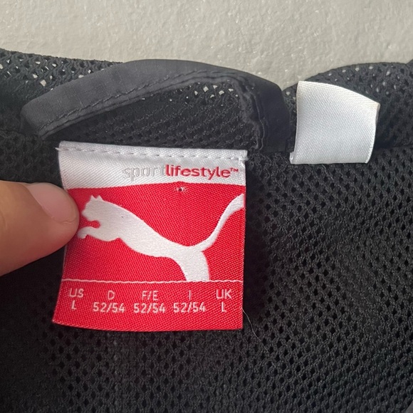 Puma Men’s Black and White Track Jacket Size Large - Picture 4 of 8